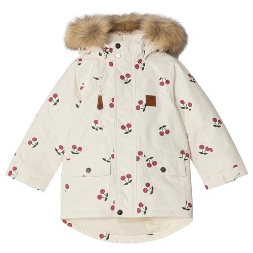 Se Kuling Val Thorens Mønstret Parka Med Kirsebær Cremefarvet |  | 86 cm ved Babyshop