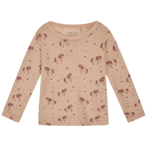 Se Hust&Claire Acel Langærmet T-shirt Rose Cloud | Lyserød | 80 cm ved Babyshop