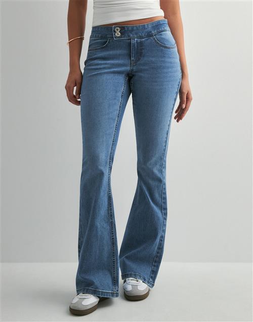 Se Vero Moda - - Vmsigi Lr Db Button Sk Flar Jeans V ved Nelly