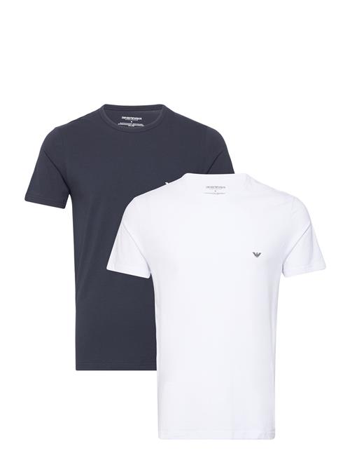 Emporio Armani Mens Knit 2Pack T-Shirts Emporio Armani Patterned