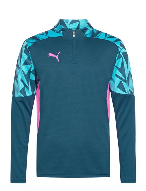 Se PUMA Individualfinal 1/4-Zip Top PUMA Blue ved Booztlet