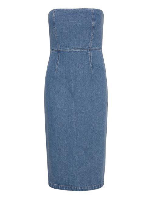 Bardot Vanda Denim Midi Dress Bardot Blue