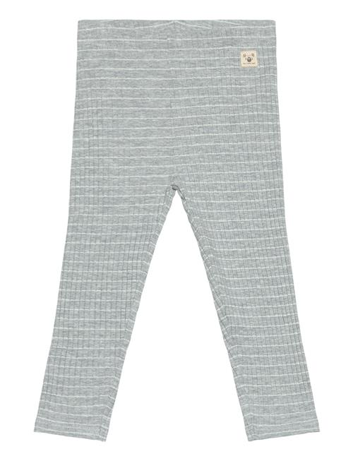 Mango Stripped Cotton Leggings Mango Blue