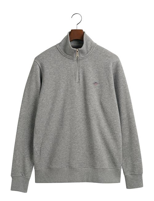 Se GANT Emb Archive Shield Half Zip GANT Grey ved Booztlet