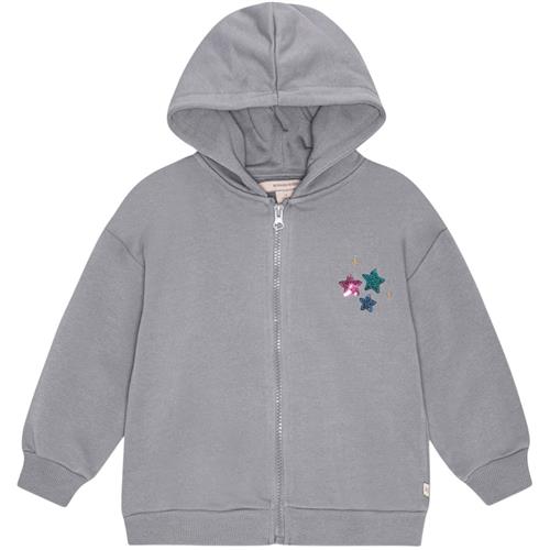 Konges Sløjd Lou Sequins Sweat Hood  Tradewinds | Grå | 12 months