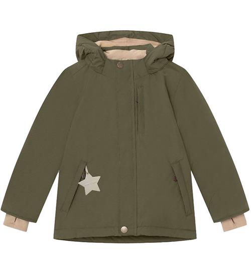 Se Mini A Ture Mini A Ture Vinterjakke - Adyanko Fleece - Olive Night ved KidsWorld