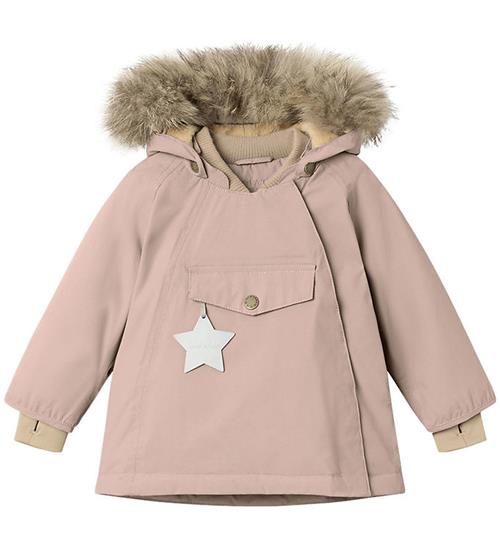 Se Mini A Ture Mini A Ture Vinterjakke m. Pels - Wang Fleece - Adobe Rose ved KidsWorld