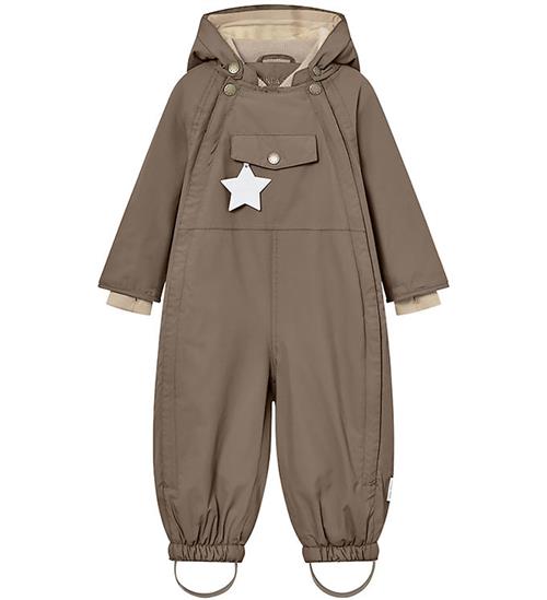 Se Mini A Ture Flyverdragt - Wisti Fleece - Morel Grey ved KidsWorld