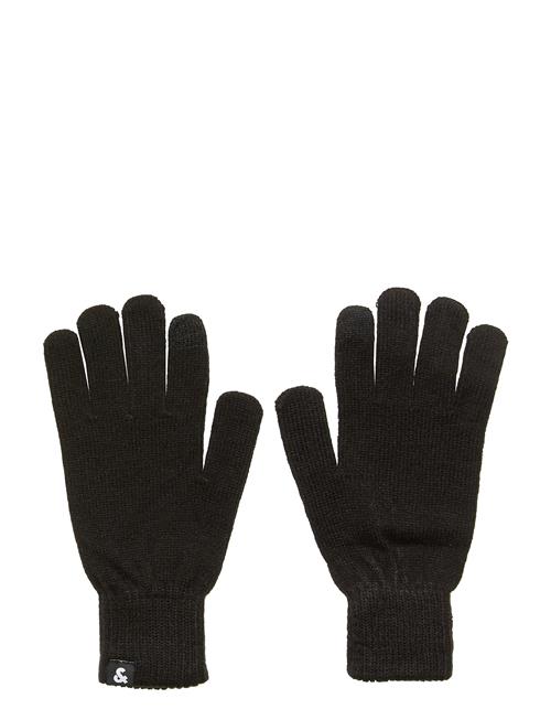 Se Jack & Jones Jacbarry Knitted Gloves Noos Jack & J S Black ved Booztlet