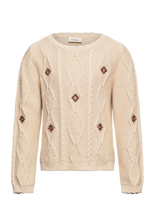 Se Lil'Atelier Nmftila Ls Knit Lil Lil'Atelier Beige ved Booztlet