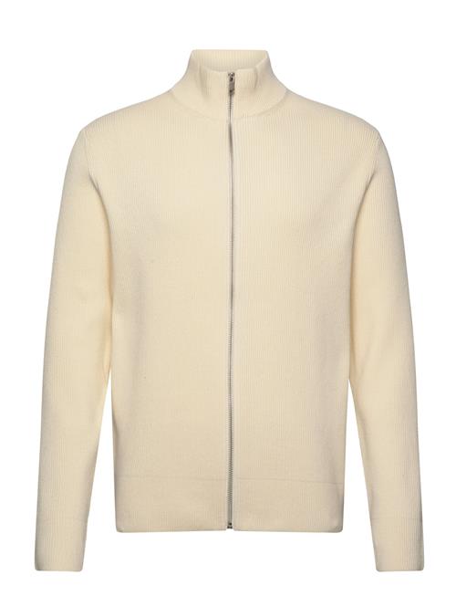 Lindbergh Knitted Zip Cardigan Lindbergh Cream