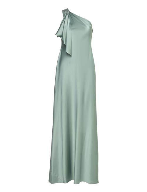 Lauren Ralph Lauren Satin Charmeuse -Shoulder Gown Lauren Ralph Lauren Green