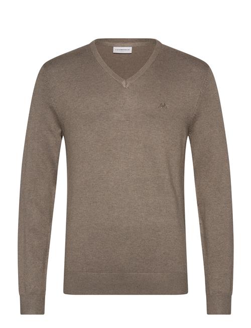 Eco Vero V-Neck Jumper Lindbergh Brown