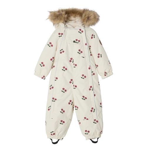 Se Kuling Val D'Isere Mønstret Flyverdragt Med Kirsebær Cremefarvet 92 cm  Creme  92 cm  Unisex ved Babyshop