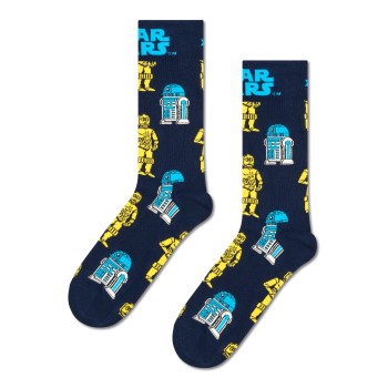 Happy socks Strømper Star Wars R2-D2 And C-3PO Sock Flerfarvet bomuld Str 36/40