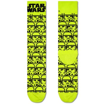 Happy socks Strømper Star Wars Storm Trooper Sock Sort/Gul bomuld Str 36/40