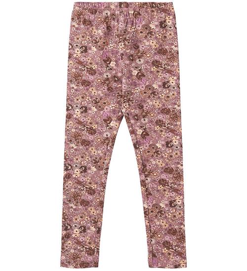 Se Wheat Leggings - Jules - Lavender Flowers ved KidsWorld