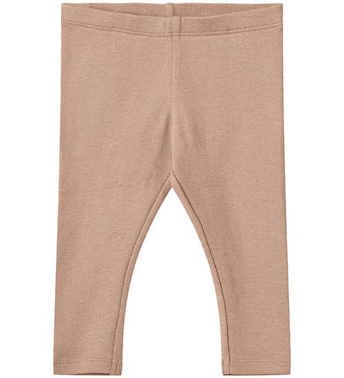 Se Wheat Leggings - Rib - Maddy - Nougat Rose ved KidsWorld