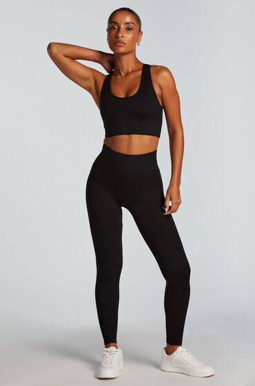 Hunkemöller HKMX High waisted sømløse sportsleggings sort