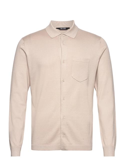 ONLY & SONS Onswyler Life Reg 14 Ls Shirt Knit ONLY & SONS Cream