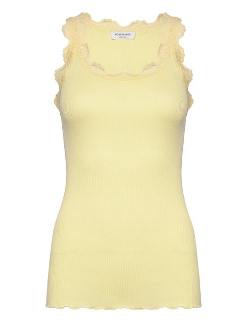 Rosemunde Rwbabette Sl U-Neck Long Lace Top Rosemunde Yellow