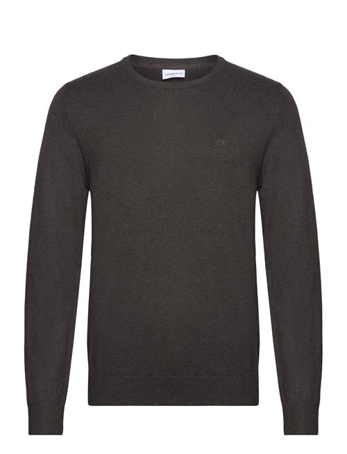 Lindbergh Melange Round Neck Knit Lindbergh Brown