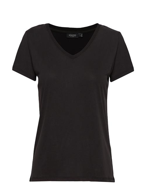 Soaked in Luxury Slcolumbine V-Neck Ss Soaked In Luxury Black