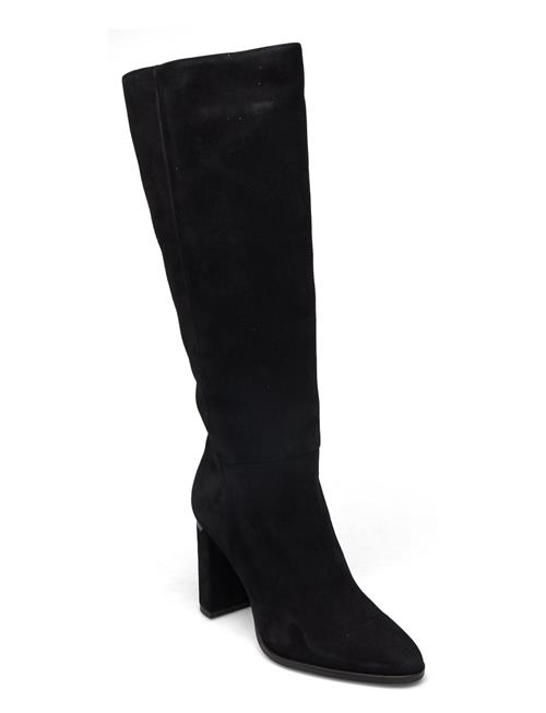 Se Calvin Klein Cup Heel Knee Boot 80-Sue Calvin Klein Black ved Booztlet