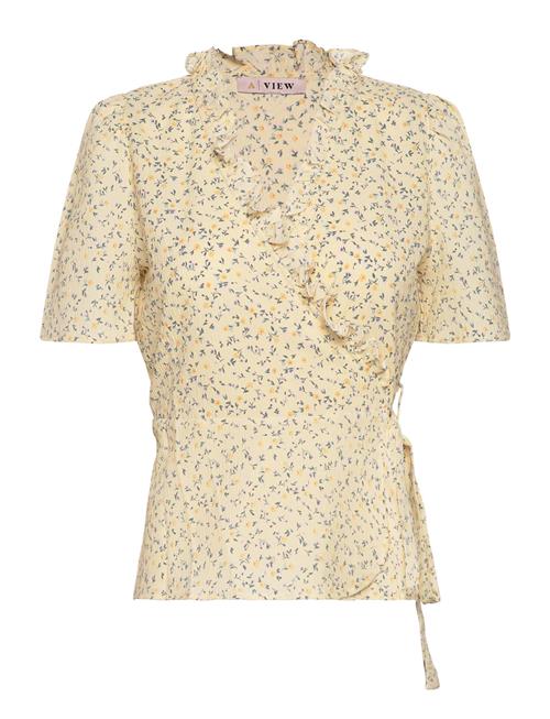 A-View Peony Wrap Blouse A-View Yellow