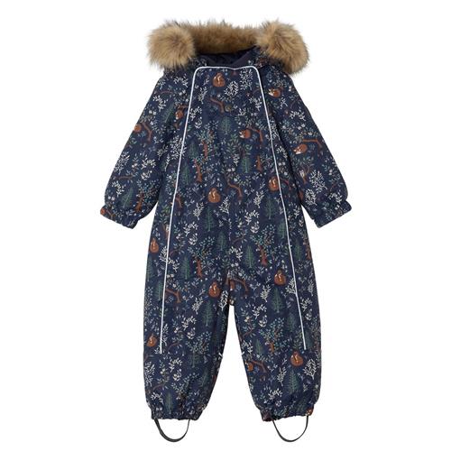 Se Kuling Val D'Isere Mønstret Flyverdragt Mighty Forest | Marine blå | 80 cm ved Babyshop