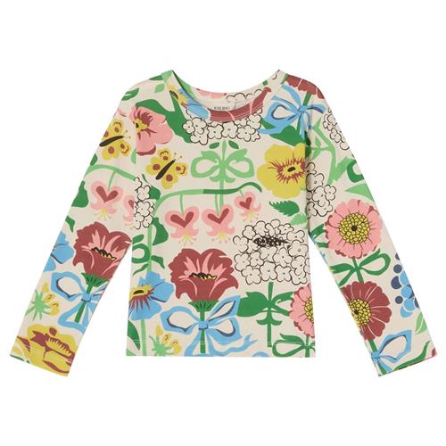 Se Kuling GOTS Athens Mønstret Langærmet T-shirt Astrid Wilson | Hvid | 122/128 cm ved Babyshop