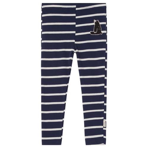 Se Kuling GOTS Serrai Stribede Leggings Navyblå | Marine blå | 98/104 cm ved Babyshop