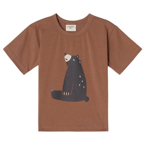 Kuling GOTS Santorini T-shirt Black Bear | Brun | 98/104 cm