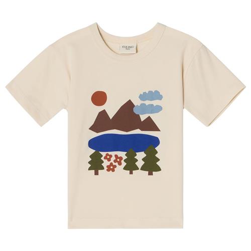 Se Kuling GOTS Santorini T-shirt Doodle Map | Hvid | 134/140 cm ved Babyshop