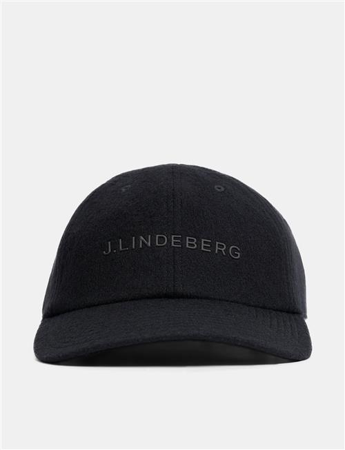 J. Lindeberg Elijah Flat Wool Logo Cap J. Lindeberg Black