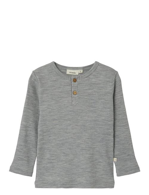 Se Lil'Atelier Nmmfable Ls Wool Top Lil Lil'Atelier Grey ved Booztlet