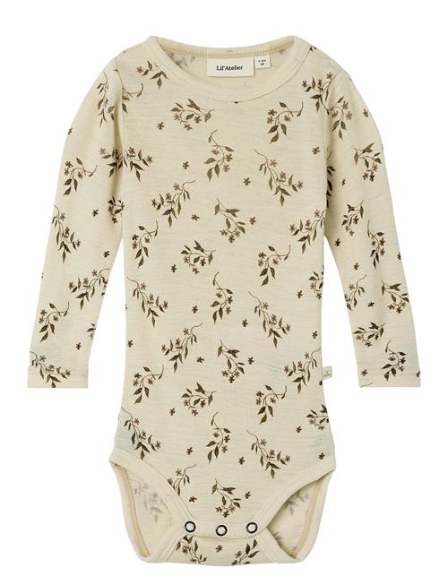 Lil'Atelier Nbfnimo Ls Slim Wo/Mo Body Aop Lil Lil'Atelier Cream