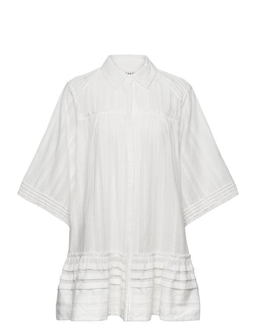 Malina Ester Embroidered Cotton Mini Dress Malina White