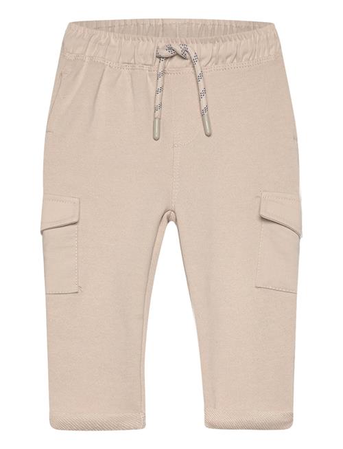 Mango Cotton Jogger Cargo Pants Mango Beige