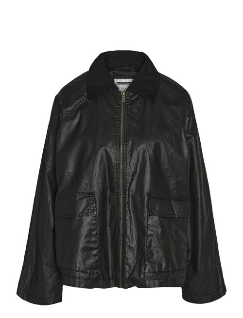 Se NOISY MAY Nmdrake L/S Coated Jacket NOISY MAY Black ved Booztlet