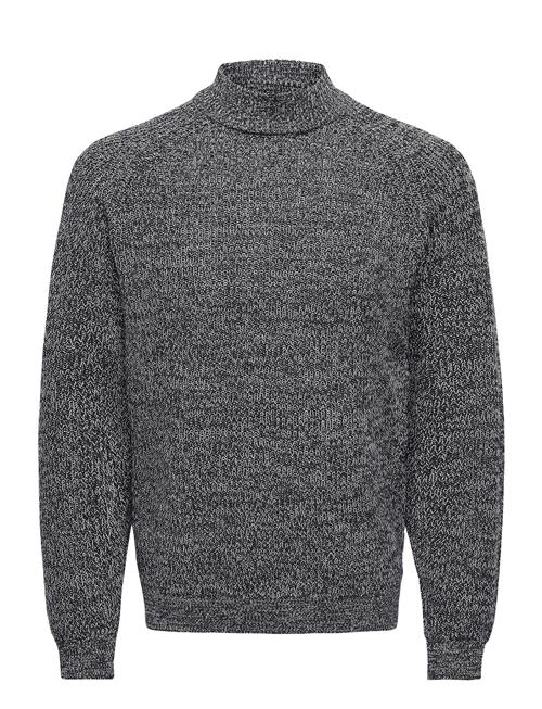 ONLY & SONS Onsfelip Life Reg 5 Twist High Neck Knit ONLY & SONS Grey