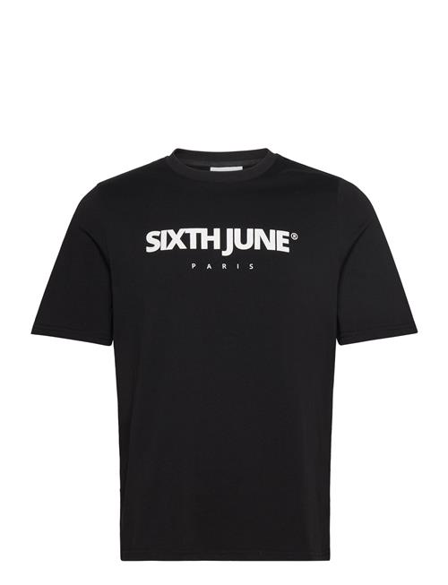 Essentiel Puff Print Ss Tshirt SIXTH JUNE Black