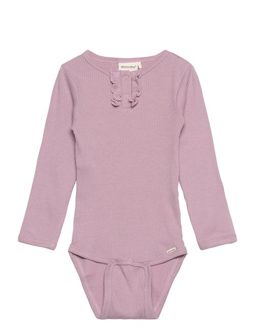 Body Ls Rib Minymo Purple