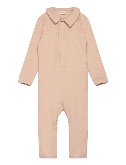 Fixoni Romper Ls Rib Fixoni Pink