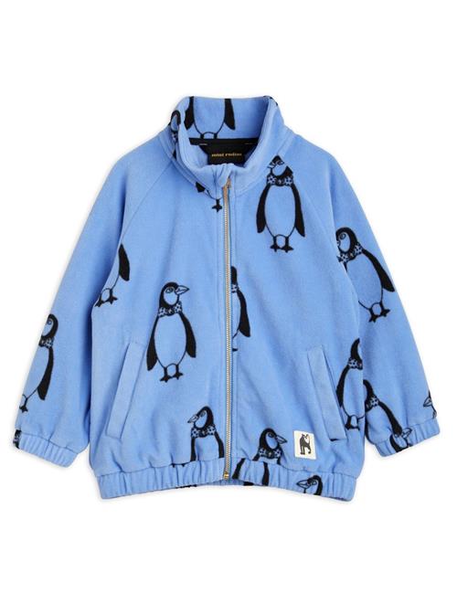 Se Mini Rodini Penguin Fleecejakke Blå | Blå | 104/110 cm ved Babyshop