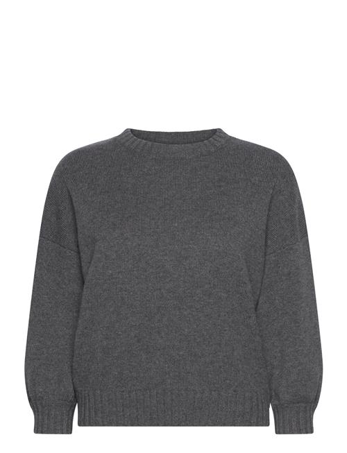 Se Davida Cashmere Quarter Balloon Sleeve Sweater Davida Cashmere Grey ved Booztlet