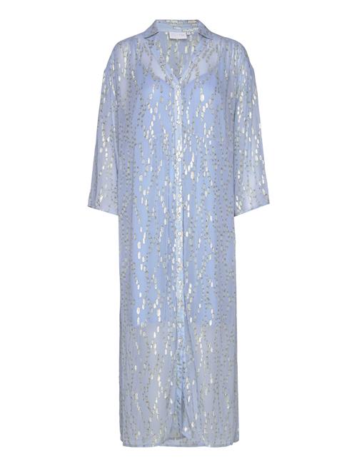 Long Shimmer Dress Coster Copenhagen Blue