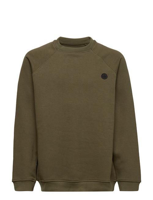 Se Kronstadt Lars Kids Organic/Recycled Crew Sweat Kronstadt Green ved Booztlet