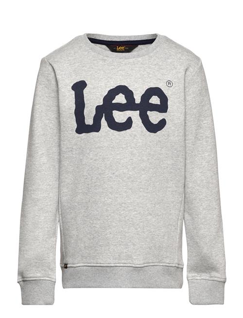 Se Lee Jeans Wobbly Graphic Bb Crew Lee Jeans Grey ved Booztlet