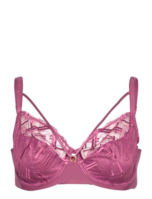 Se CHANTELLE Graphic Support Covering Underwired Bra CHANTELLE Pink ved Booztlet